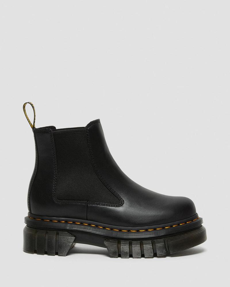 Men's Dr Martens Audrick Nappa Leather Platform Ankle Boots Black | AU 431BEX